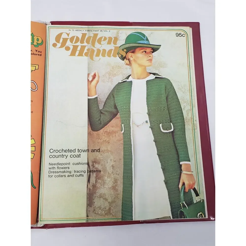 Vintage Golden Hands Volume 2 Sewing Crochet Knitting Dressmaking Patchwork Book